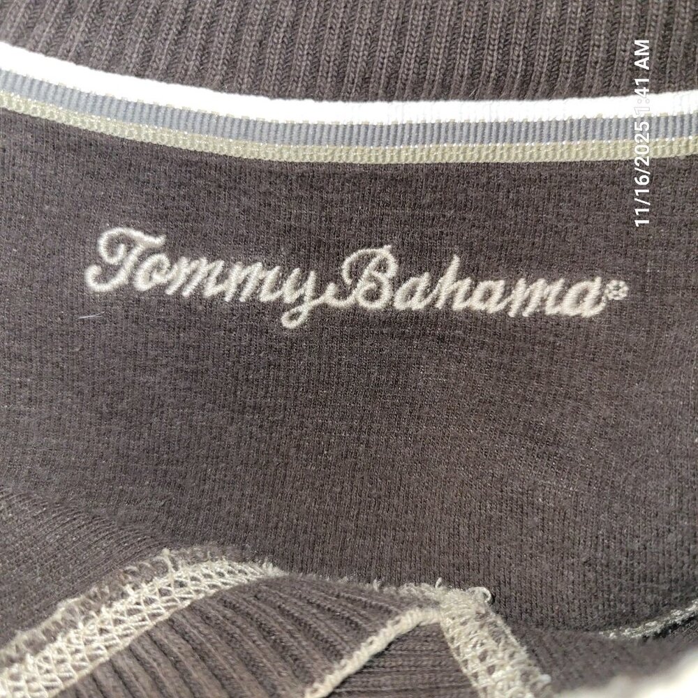 Tommy Bahama Sweater Cotton Soft Open V-Neck Pullover Mens Size XL Beige - Picture 6 of 8